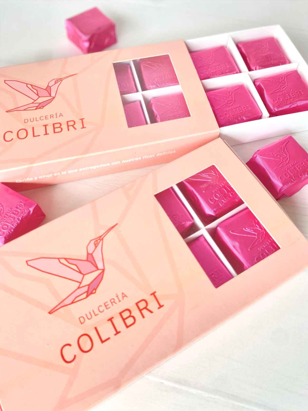 Caja alfajores Colibrí