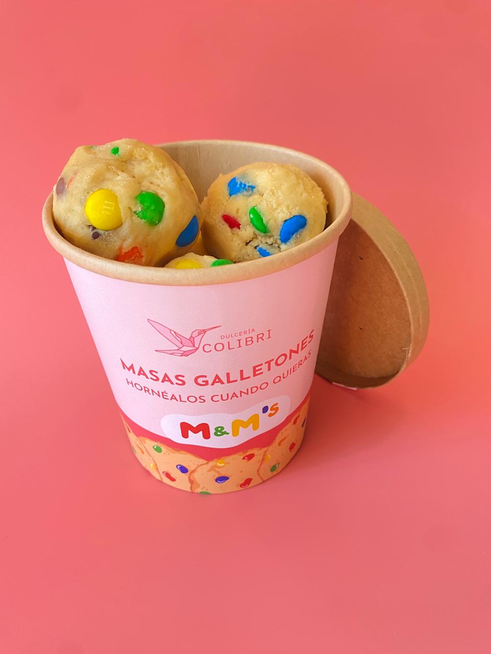 Masa galletón M&M 6u listos para hornear (15% dcto x 2 unidades)