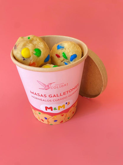 Masa galletón M&M 6u listos para hornear (15% dcto x 2 unidades)